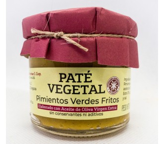 Pat&eacute; vegetal de Pimientos Verdes Fritos. Vegetal 100%
